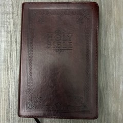 NIV Holy Bible Brown Italian Duo-Tone Leather Zondervan