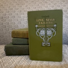 Vintage Green Hardcover Book Lot (4) – Kate Douglas Wiggin Antique Decor