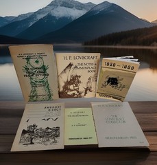 RARE 6 Necronomicon Press H.P. LOVECRAFT COLLECTOR LOT CHALLENGE FROM BEYOND 70s