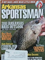 Arkanaas Sportsman March 2010 Little Rock Bass Crappie Gobbler Turkey Hunting Lu