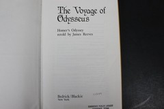 The Voyage of Odysseus James Reeves 1986 First American Edition Illustrated HCDJ
