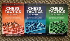 Chess book series: Daily Chess Training: Chess Tactics Vol 1-3 by FM Carsten Han