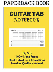Guitar Tab Notebook: Blank Tablature & Chord Book for Guitar Manuscript with….