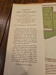1945 Saints and Strangers by George F. Willison HC/DJ (Pilgrims &Their Families)