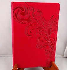 HOLY BIBLE NKJV, Holman 2013 faux leather scroll cover 1568 pgs, PBK, Red Letter