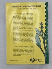 Herbs & Spices of the Bible Cookbook Marian Maeve O’Brien 1984 CBP Press Spiral