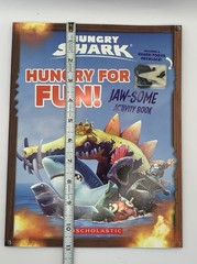 Hungry Shark Jaw-Some Activity Book With Plastic Shark Tooth Necklace 63 Pages