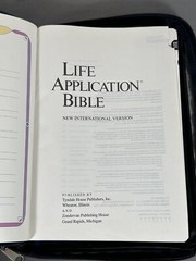 NIV 1991 Life Application Study Bible Blue Bonded Leather Cover w/Zippered Case