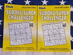 Lot 2 Penny Press Dell Extreme Sudoku Puzzle Books Super Challenger Vols 101 102