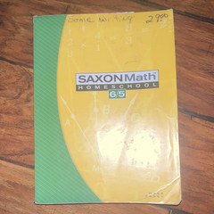 Saxon Math Homeschool 6/5 Intermediate Middle School Textbook 2004 697pg