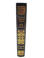 ROBINSON CRUSOE Daniel Defoe Leather Easton Press Greatest Books Ever Written