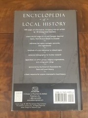 Encyclopedia of Local History – AASLH / 2000, AltaMira Press