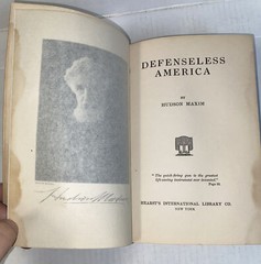 DEFENSELESS AMERICA By Hudson Maxim 1915 Warns Against Complacency in Power Book