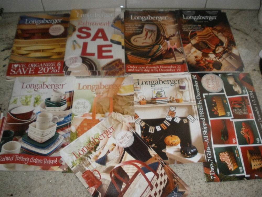 Lot of Longaberger Campaign Guides/Booklets/Flyers From 2014