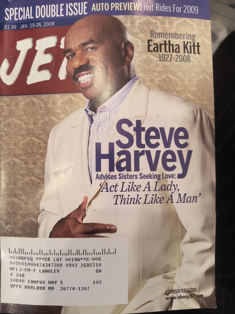 2009 January 19 JET Magazine, Steve Harvey, Remembering Eartha Kitt (MH38)