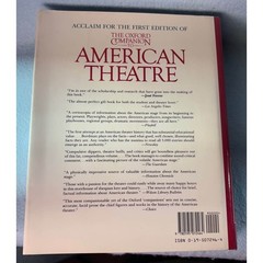 The Oxford Companion to American Theatre Hardcover Gerald Bordman