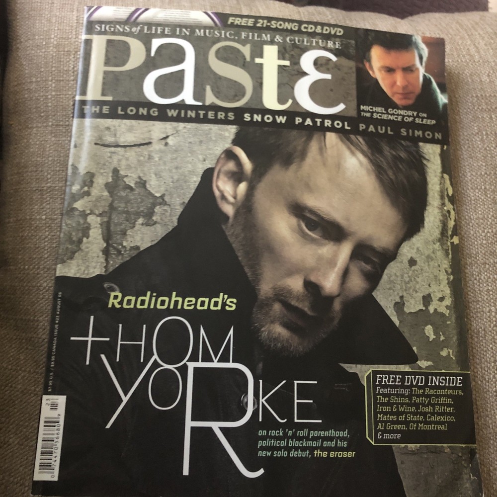 Paste Magazine Radiohead Issue 23 August 2006 W/ DVD