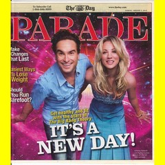 BIG BANG THEORY tv show JOHNNY GALECKI KALEY CUOCO Parade Magazine2010 Newspaper