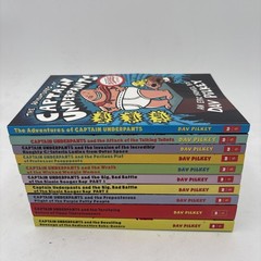 Captain Underpants 10 Book Lot Complete Series 1-10 Dav Pilkey Brand New C5-68