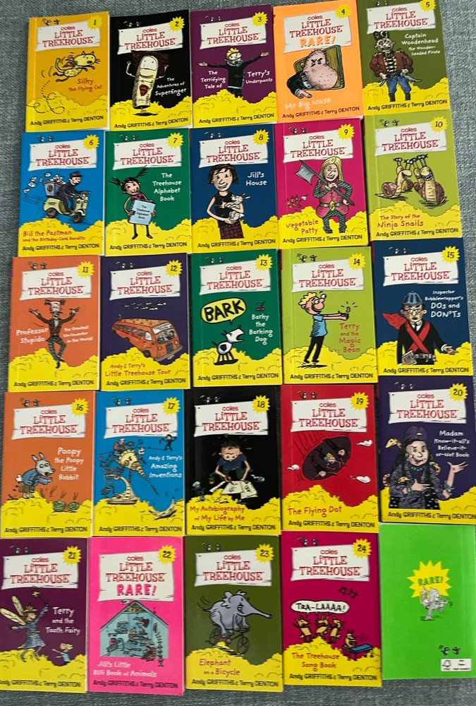 Coles Australia Little Treehouse Books Full Set 1-24 & Rare #9 Mini Books 3.5″