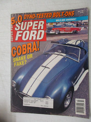 SUPER FORD MAGAZINE JULY 1990 427 SNAKE OR CONTEMPORY COBRA RONNIE COX 64 COMET