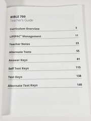LIFEPAC Bible 7th Grade Teacher Guide