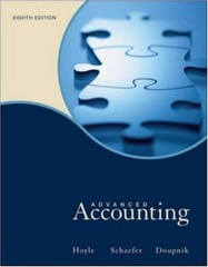 ADVANCED ACCOUNTING By Joe Ben Hoyle & Thomas Schaefer – Hardcover **Mint**