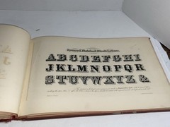 ANTIQUE BECKER’S ORNAMENTAL PENMANSHIP & DRAUGHTSMAN’S LETTER BOOK 33 ENGRAVINGS