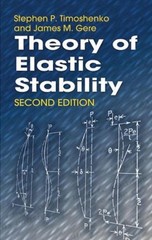 Theory of Elastic Stability by Stephen P. Timoshenko (English) Paperback Book