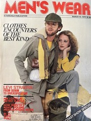 Vintage MEN’S WEAR Magazine March 10, 1978 LEVI Strauss Feature & More…
