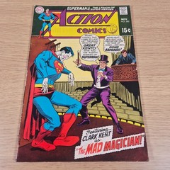 VTG Superman Action Comics #382 Clark Kent, The Mad Magician DC Comic Nov 1969