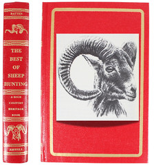 Sheep Hunting John Batten Red Faux Leather Rocky Mountains Himalayas Rifles HC