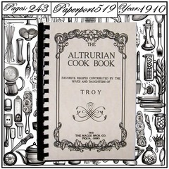 1910 The Altrurian Vintage Cook Book 243 Pages