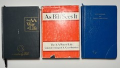 Alcoholics Anonymous Lot x3 Pocket Size Reader A.A. Vintage Self-Help Addiction