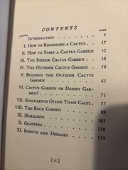 Cactus Culture Vintage 1932HC Book By Ellen D. Schulz