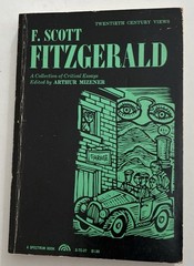 F. Scott Fitzgerald A Collection of Critical Essays Arthur Mizener, 1963 PB