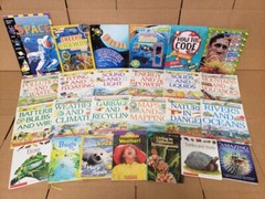 Lot of 10 Science Nature Experiment Animal Educational Learn Kid Child Books MIX