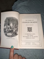 Antique Charles Dickens “A Christmas Carol” Hard Cover Book Rare 1868 Very Good