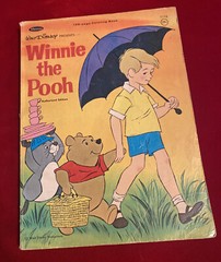 1965 WINNIE THE POOH Whitman Coloring Book #1116 128 Pages Used