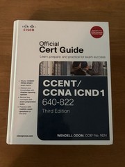 CCENT/CCNA ICND1 640-822 Official Cert Guide (3rd Edition) – VERY GOOD