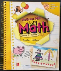 Kindergarten – MY MATH – TEACHER’S EDITION (Vol. 1) (2014, McGraw-Hill)