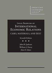 Legal Problems of International – Hardcover, by Jackson John; Davey – Very Good
