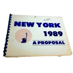 RARE 1989 New York World’s Fair Proposal Book NYC Planning 1982 With 158 Pages