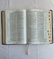 Scofield Study Bible III-KJV Black-Burgundy Basketweave Bonded Leather Cover