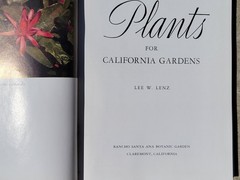 NATIVE PLANTS FOR CALIFORNIA GARDENS ~ 1956 ~ LEE W. LENZ ~ SIGNED! ~ AS FOUND!!