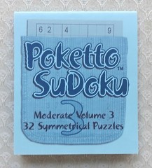 Poketto SuDoku Moderate Volume 3 | Pocket sized Sudoku puzzle booklet
