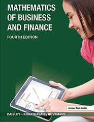 Mathematics of Business and Fi – GOOD