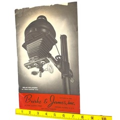 Burke & James Inc Catalog No. 640J Photographic Memorabilia Brochure Chicago USA