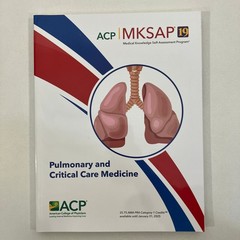 Pulmonary and Critical Care Medicine from ACP MKSAP 19 Medical Program 2022 TPB