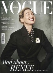 UK Vogue Magazine: Renée Zellweger, Bridget Jones, Sam Nivola, Fashion, Feb 2025